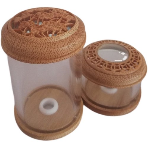 天然玉竹雕刻有机玻璃罐把玩蛉子万体虫具鸣虫蛐蛐蝈蝈笼子盒摆件