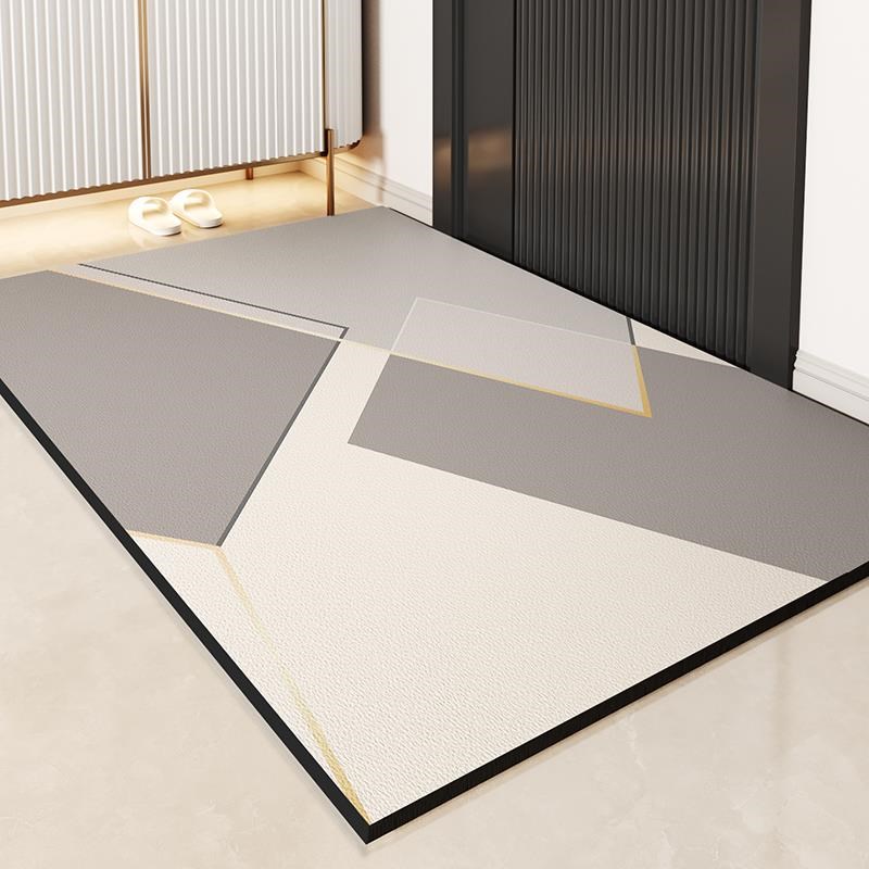 入户门地垫pvc可擦免洗进门门口地毯家用防滑玄关脚垫皮革可裁剪