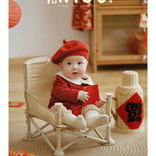 儿童摄影服装宝宝新年百s天照服装婴儿满月半岁拍照服饰影楼道具