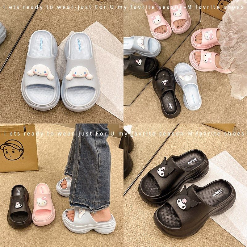 厚底34小码拖鞋女2025新款夏外穿eva防滑增高绝美海边沙滩凉拖鞋