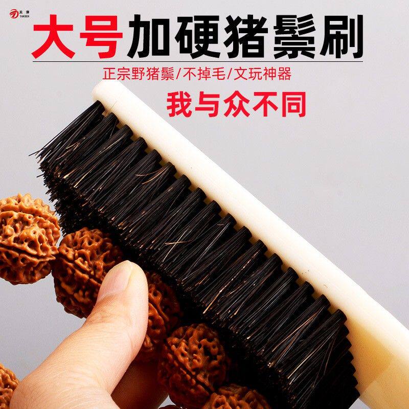 天淳文玩刷子超大加密硬毛刷金刚核桃清理抛光纳米刷子