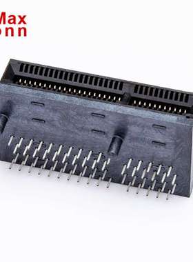 X4 64Pin PCI-E 90度弯角连接器 UMaxconn/友贸 镀金15U LCP