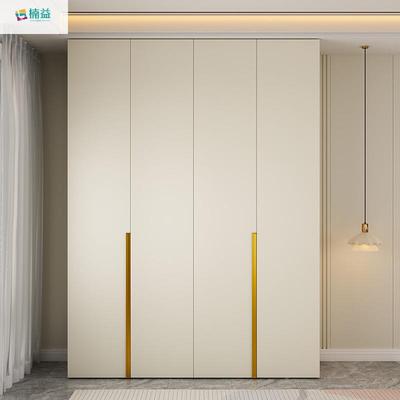 楠益衣家具高级一卧室衣柜实木欧款松板新门到顶SUI深柜奶油卧室