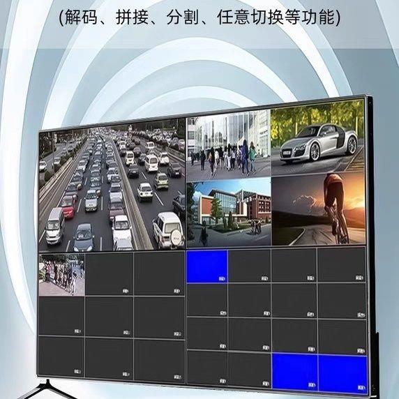 网络解码矩阵高清器4进1