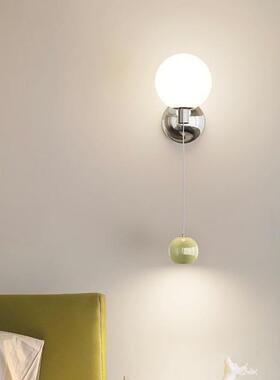 奶网油灯风卧床室头小吊法式创意红南瓜普瑞全光谱护眼温89797馨