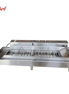 台商用电自动油炸机全不锈电热大容量油炸式炉DZZ96控电炸温炉推