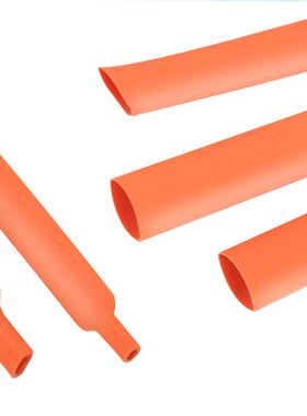 棕灰橙色k低压1防倍水v绝缘电工电线保护直径3mm热塑管两热收缩套