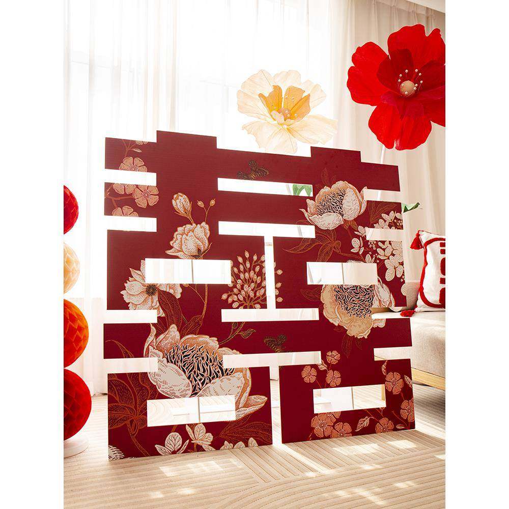 地立厅体超大低价lvlo喜字kt板落摆件婚网红结婚礼订布置场景客背