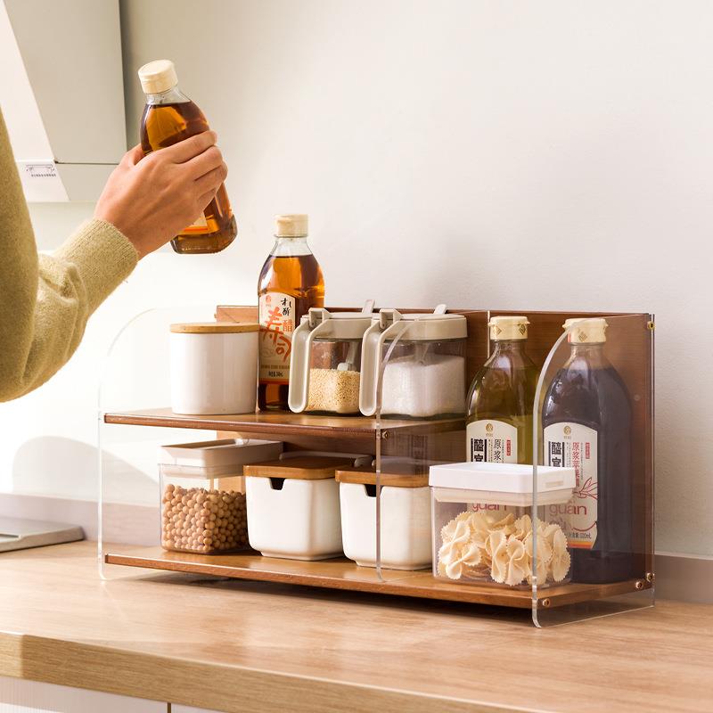 厨房物架2295调料调料台品架子面多功能调味品家用置盐调罐亚味克