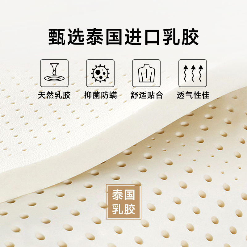 乳胶床垫软垫家用卧室记忆棉学生宿舍单人专用90x19T0海绵垫子1米