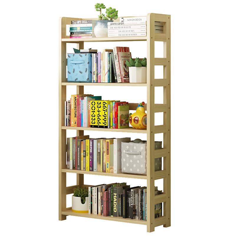 书架浴室置物架全实木长40/60/80cm宽2F5高90/123/155多层儿童书