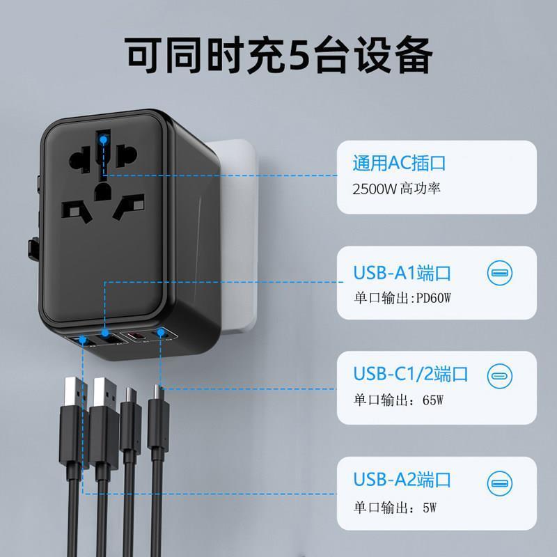 全球通用转换插头氮化镓