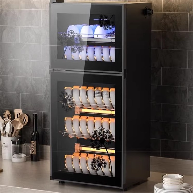 新款消毒柜商用立式大容t量免沥水消毒碗柜家用双门饭店餐具保洁