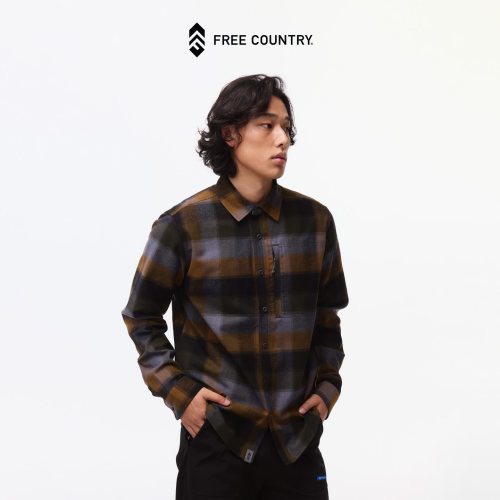 【秋冬新品】Free Country2026 男式格子磨毛衬衫式外套