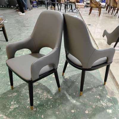 木之里木椅子现代简约酒店实木休闲接待网红设计师高档餐椅