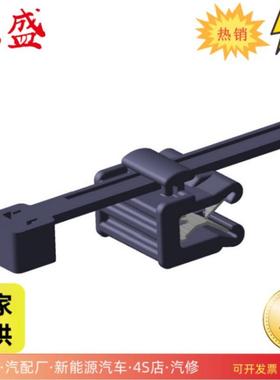 T30REC5A黑色边缘夹塑料卡高韧性电缆固定卡扣多种型号尼龙扎带