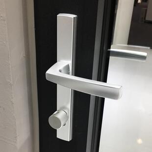 断桥铝合金平开门把手阳台门执手距85孔距215古铜色门锁把手