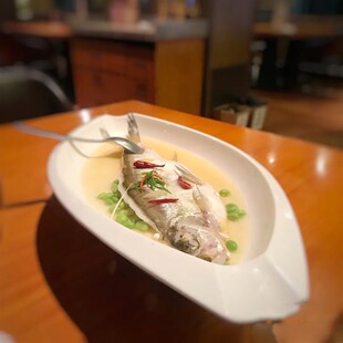 酒店大盘白条鱼盘子加热暖炉保温蒸鱼盘18寸20寸旦形陶瓷特色餐具