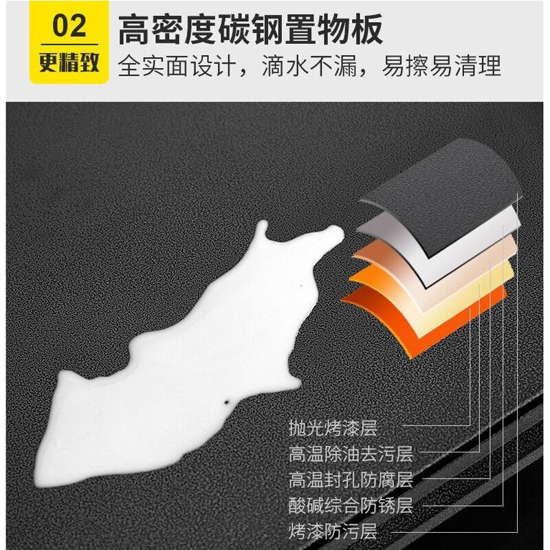 宜厨纳厨房置物架落地架子微波炉烤箱架家用货架储物架收纳架3层