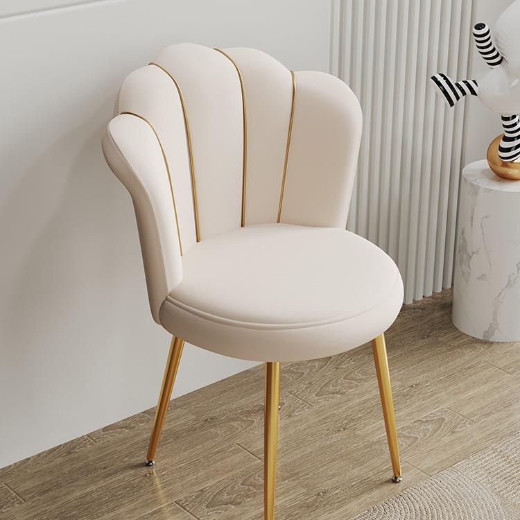 奶油风餐椅家用2025新款轻奢化妆椅子卧室白色梳妆台靠背Tω