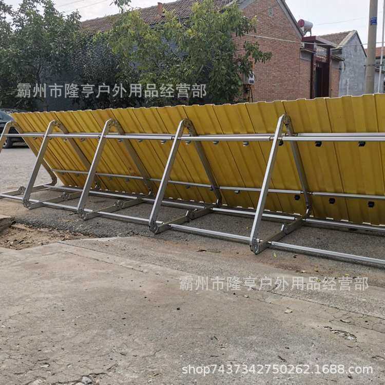铝合金支架堤坝挡水板可折叠插接式挡水墙装配式玻璃钢防汛子堤