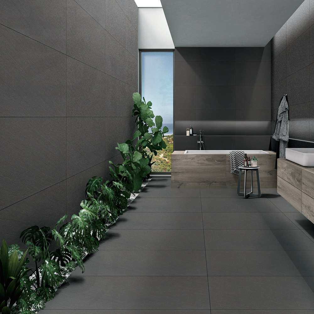 户外灰色通体砂岩大板600X1200仿古砖火烧石全瓷防滑地砖白色