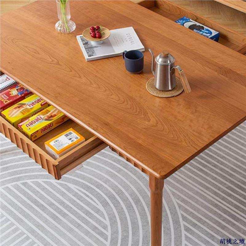 北欧实木樱桃木餐桌现代简约日式原木黑胡桃带抽屉集美长方形饭桌,农机/农具/农膜,其它农用工具,淘宝优惠券,粉丝福利购,淘宝优惠卷