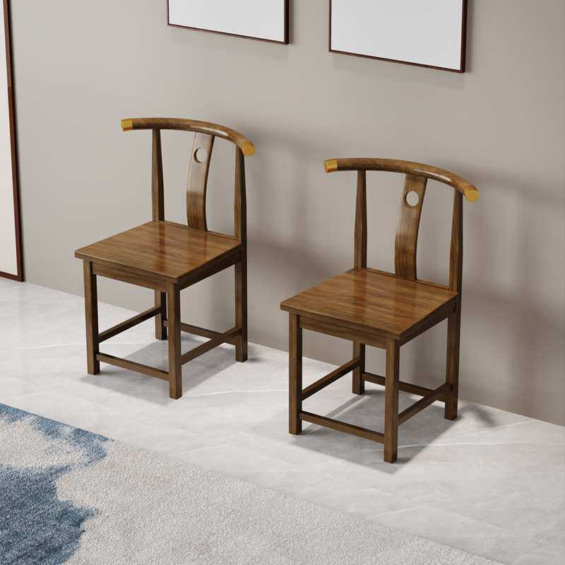 实木椅子仿古中式橡胶木茶椅餐椅木椅子厂家直销