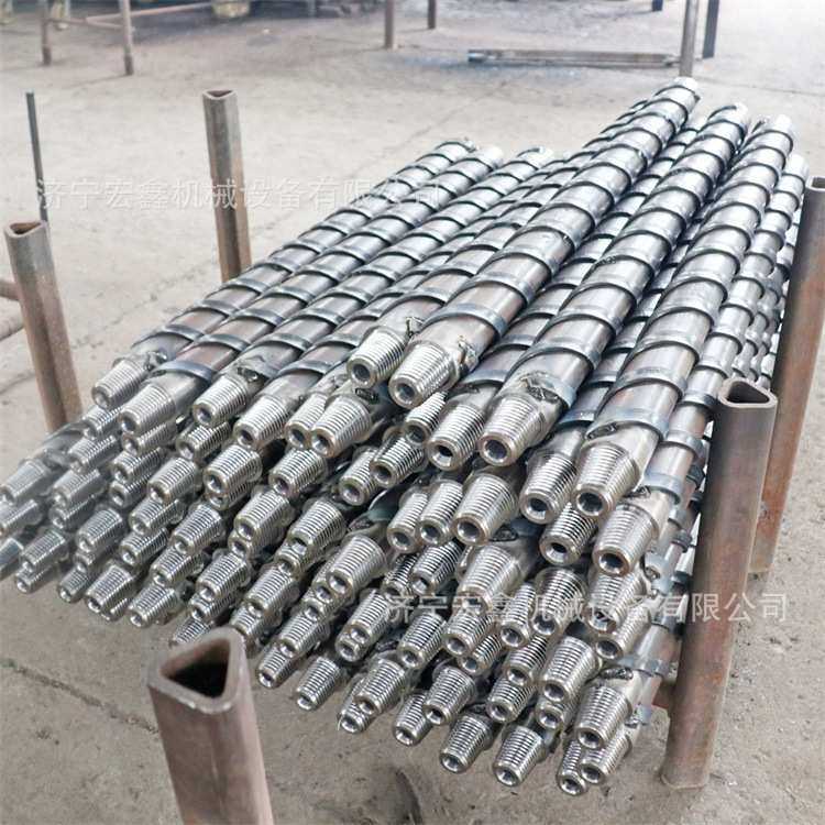 矿用φ63肋骨钻杆各种长度缠绕式螺旋杆坑道钻机钻杆地质钻杆