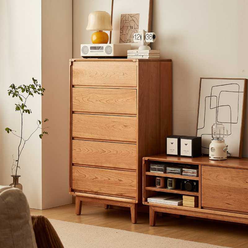 北欧全实木五斗柜樱桃木客厅卧室日式五斗橱家用抽屉柜收纳储物柜,农机/农具/农膜,其它农用工具,淘宝优惠券,粉丝福利购,淘宝优惠卷