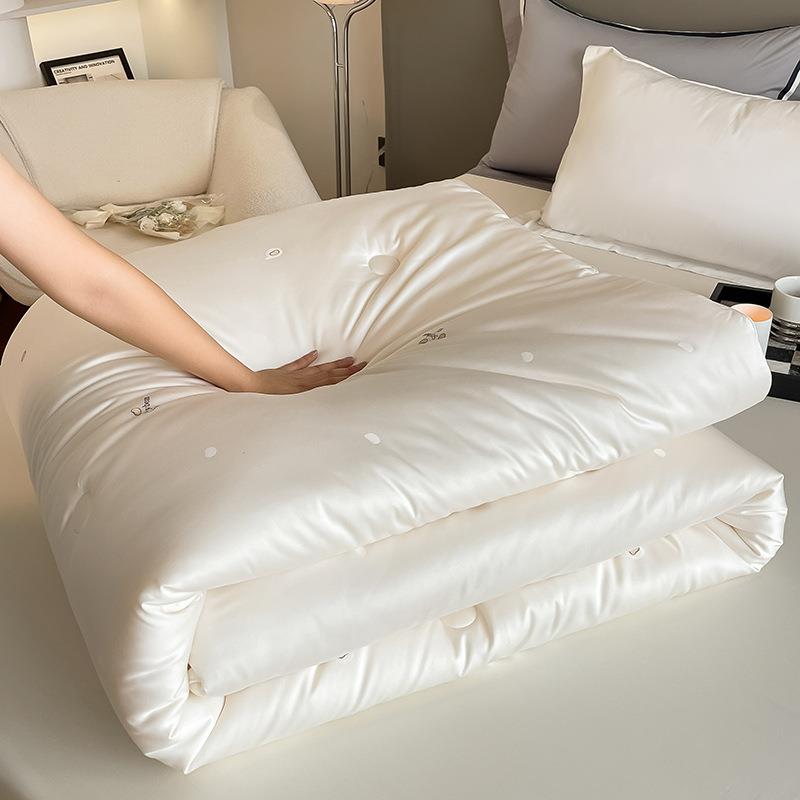高端20%桑蚕丝51%大豆纤维被子被芯棉被春秋被冬被加厚加重10斤