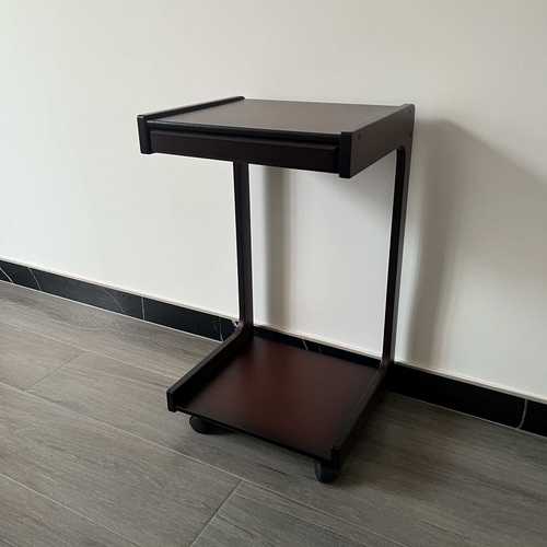 可移动边几沙发床头带轮带抽屉可收纳多功能现代简约款茶几小推车