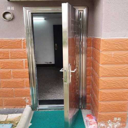 304不锈钢门单门防盗门家用阳台平开农村自建房大门钢质进入