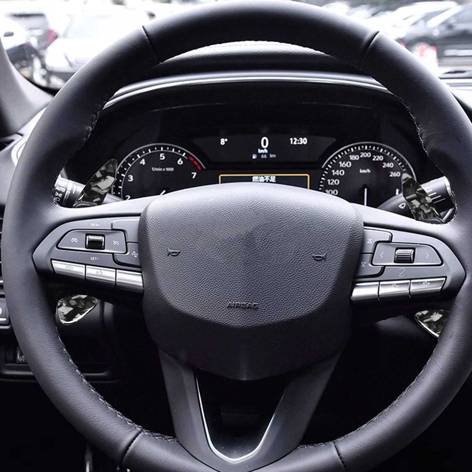 适用凯迪拉克XT4/5/6CT5/4碳纤维换挡拨片 方向盘中控改装内饰贴