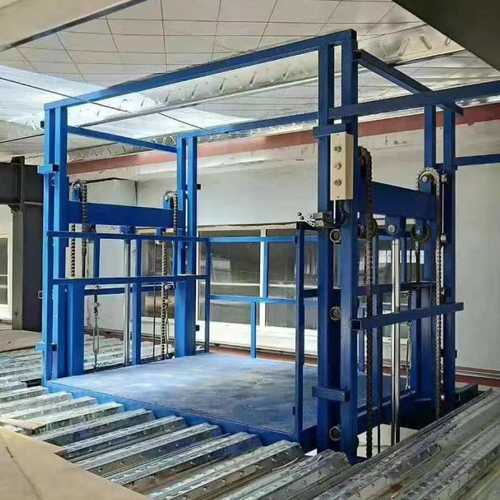 电动液压升降货梯 仓库厂房升降装卸货平台 固定导轨式升降机货梯