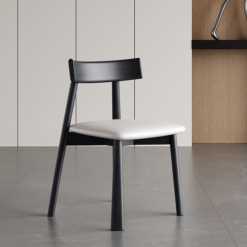 北欧实木餐椅家用意式极简椅子船桨椅简约休闲设计师洽谈2025新款