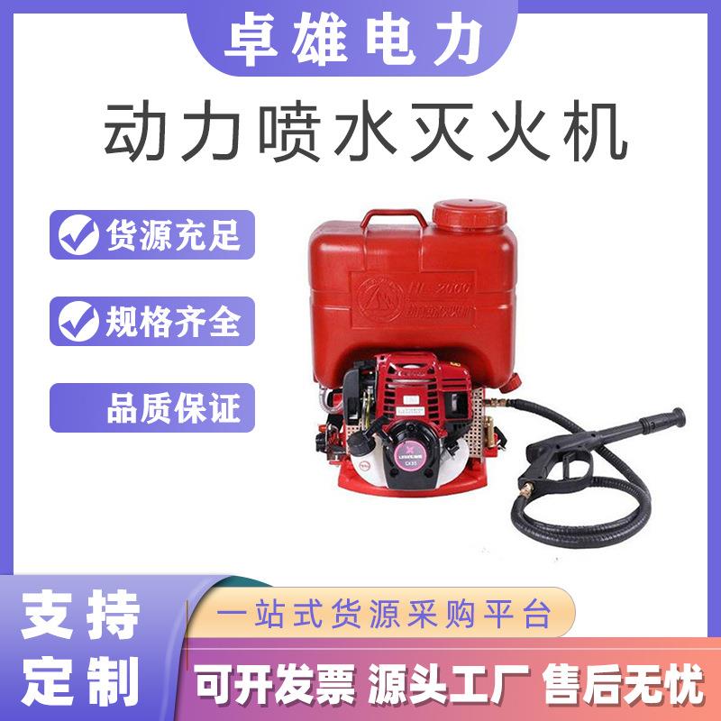 便携式动力喷水灭火机大容量细水雾喷水枪森林火场救援灭火器