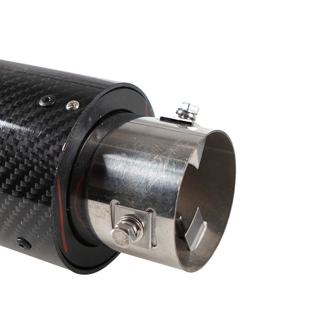 汽车改装改装通用排气管真碳纤维LED发光尾喉尾喉喷火尾喉