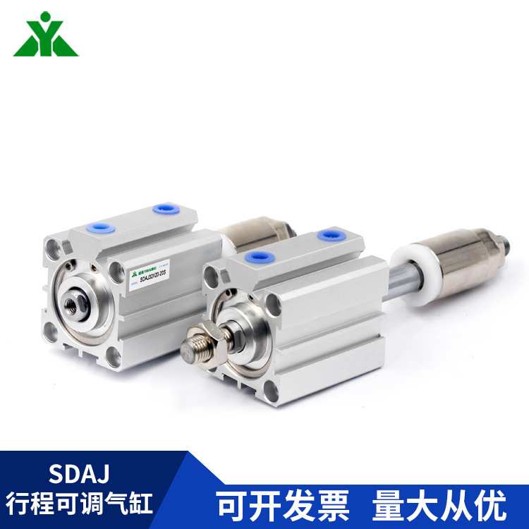 SDAJS80樱美牌SDAJ80x20x30x50x75x100-20-30-50-S-B可调行程气缸