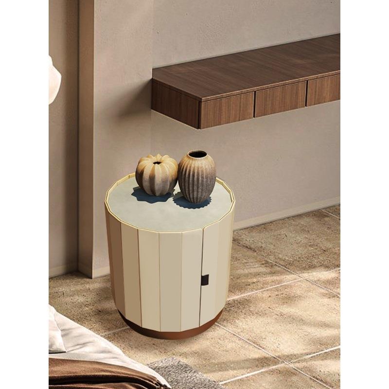 WXKJ20酒柜意式baxter床边柜卧室小户型简约现代床头柜圆形设计师