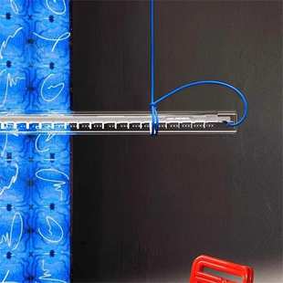 德国Ingo Maurer Tubular现代简约餐厅书房长条透明玻璃一字吊灯