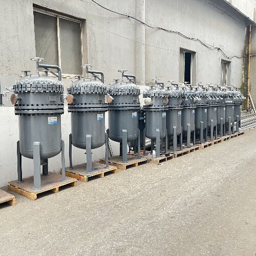 衬四氟袋式过滤器碳钢内衬PTFE四氟板衬PO衬PE防腐