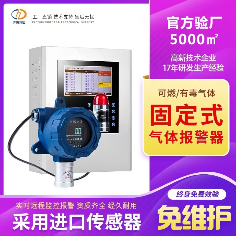 二氧化碳浓度检测仪液化气泄漏报警器甲醛臭氧氮氧化物工业级防护