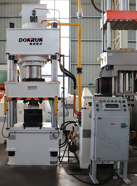 鼎润锻压化学粉末成型315T吨防爆液压机定制伺服模压四柱油压力机