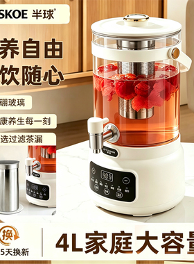 半球4L玻璃恒温养生壶