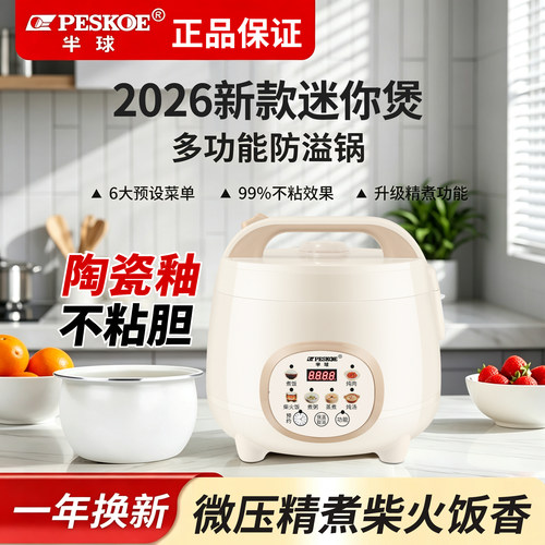 半球小型电饭煲柴火饭2到3人智能