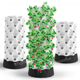 气雾栽培模式菠萝塔家庭室内立体无土栽培种植塔蔬菜草莓雾培塔