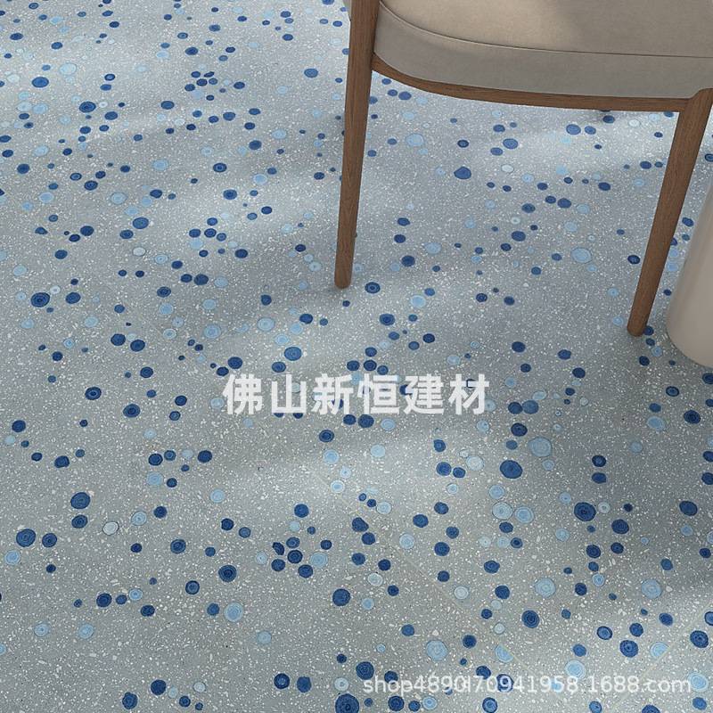 彩色水磨石瓷砖600x1200酒店商场卫生间浴室网红墙砖哑光防滑地砖