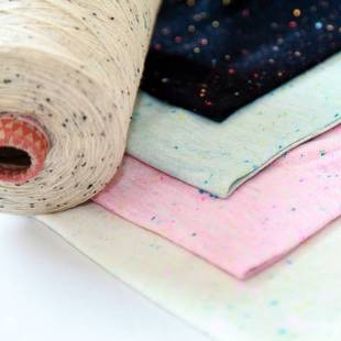 48NM/2棉山羊绒彩点纱 95棉5山羊绒色纺点子纱线