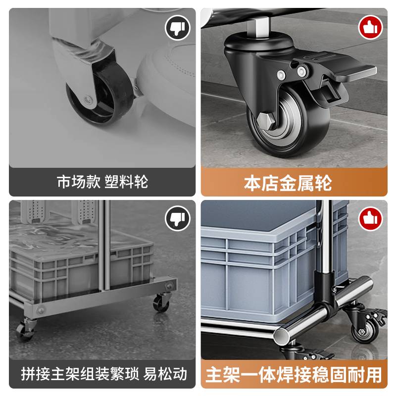 移动拖把架清洁卫生工具拖把挂钩收纳架子不锈钢置物架落地式图片